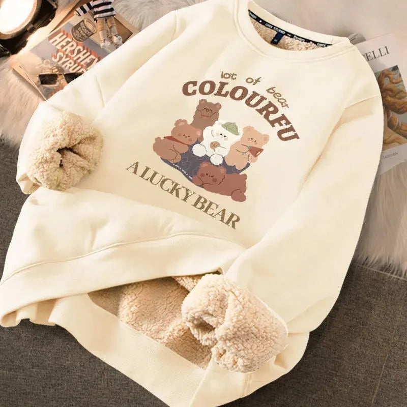 Fashion Thickened Printed Sweater For Women - Bellarte Enchanté Fashion Thickened Printed Sweater For Women
